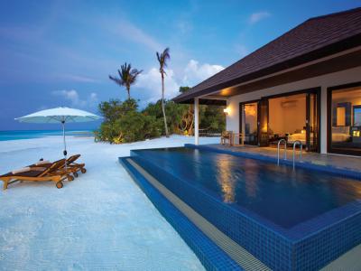 Atmosphere Kanifushi Maldives - Pool Beach Villa Sunset