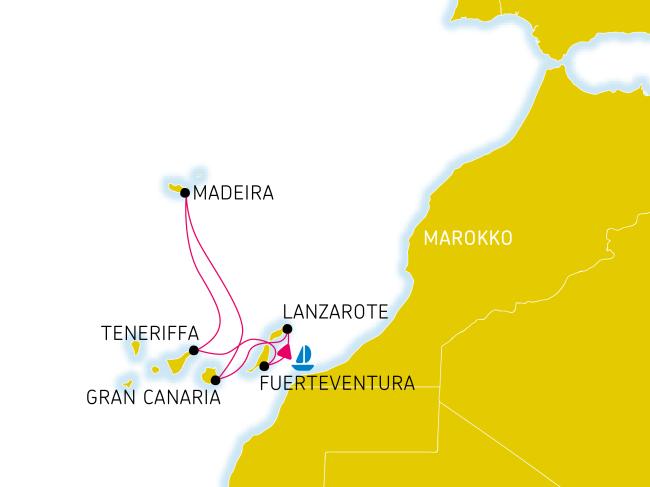 Ab dem 10. November gibt es für Gäste von schauinsland-reisen bei der Kreuzfahrt mit AIDAnova von den Kanaren nach Madeira einen zusätzlichen Ein- bzw.  Ausstieg. Urlauber können die Kreuzfahrt dann auch donnerstags auf Fuerteventura beginnen. 
